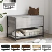 Storage Bench Shoe Bench Storage Container Living Room Engineered Wood vidaXL