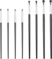 BOHUIZ 8Pcs Eye Makeup Brush Set, Mini Smudge Brush for Eyeshadow, Eyeliner, Highlighting, Powder Gel, Liquid Concealer