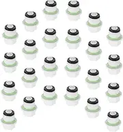 iplusmile 20pcs White Plastic Threaded Hose Plugs Pipe End Caps for Leak Prevention Pipe Fitting Easy Installation Impact Resistant Compatible with Various Hose Materials