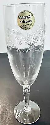 Padova Gravure Cristal D'Arques champagne Glasses_ Set of 6