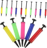 ULTECHNOVO 15Pcs Portable Mini Hand Held Air Inflators Random Color Balloon Pump for Effortless Inflation of Balloons U Shaped Design for Easy Use for Parties and Celebrations