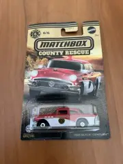 Matchbox MBX County Rescue Fire Department Chief red 1956 Buick Century