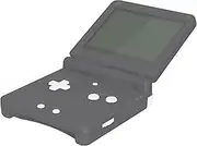 eXtremeRate White Custom Full Set Buttons for Gameboy Advance SP, Replacement A B L R Button Power On Off Volume Button D-pad Key for GBA SP Console - Console NOT Included
