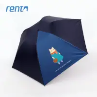 在飛比找momo購物網優惠-【rento】日式超輕黑膠蝴蝶晴雨傘_貓咪日常_逛街篇(日系