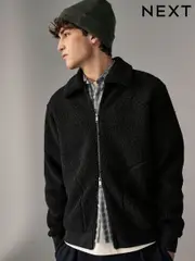 Black Borg Aviator Jacket (N79609) | $49