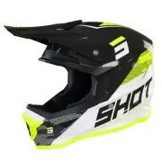 Shot Furious Camo Neon Yellow Glossy Offroad Helmet