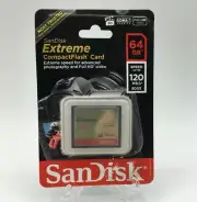 Sandisk Extreme 64 GB CompactFlash 120MB/s Memory Card (SDCFXS-064G-A46)