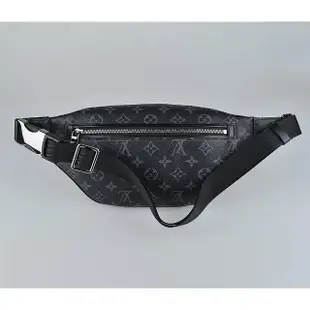 【Louis Vuitton 路易威登】LV Discovery系列Monogram Eclipse塗層帆布胸掛包腰包(黑)