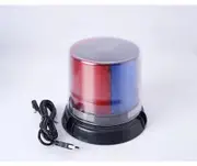 Solar Strobe Warning Light, Waterproof Cover Safety Flashing Light Magnetic Base Ceiling Strobe Light Navigation (Red+Blue)