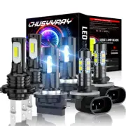Para For Hyundai Elantra 2007-2010 faro LED blanco alto/bajo + luces antiniebla