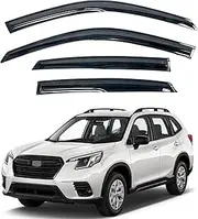 Window Visor Compatible with Subaru Forester 2019-2024, Rain Guards Side Window Deflector Tape-On Style, 2019 2020 2021 2022 2023 2024