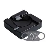 Ceramic Cigar Ashtray Ash Tray – 8.5 inch Cigarette Ashtrays Bundled with Cigar