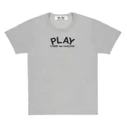 [COMME des GARCONS PLAY] Logo Tee With Back Black Heart Unisex