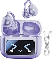 Earbuds Wireless,Headphones with Screen Waterproof - AI Translation Sports Clip Earplugs Noise-Cancelling Audio Audio Earphones for Daily Use Commute Work Adventures Exercise Outdoor Gym Home Travel