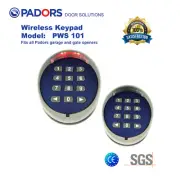 Padors Wireless Keypad for all automatic gate/garage door opener