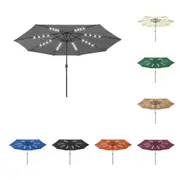 Garden Parasol with LED Lights Outdoor Umbrella Sun Shelter Terrace vidaXL