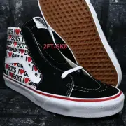 VANS SK8-HI I Heart Black True white US Men's SKATE SHOES SIZE 9.5