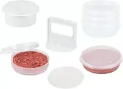 Hamburger Press Patty Maker -4in1, Burger Mold, Patty Press, 4 Storage Container