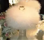 CHOOSE SCENT Dusting Body Bath Powder Down Feather Trimmed Puff Vanity Set