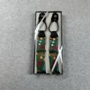 Foxwoods Button Suspenders Gift Box Green Roulette Dice Cards Gambling