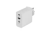 Powertech Laptop Wall Plugin Power Supply with 2 C & 1 A Type Socket