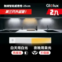 在飛比找momo購物網優惠-【Glolux】買一送一 L型多功能USB磁吸 無線LED智