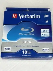 Verbatim Blu-ray Disc BD-R recordable 25 GB 4X speed 10 pack