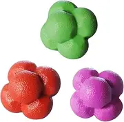 Sosoport 3pcs Hexagonal Agility Balls Durable Reaction Ball for Fitness Training Hand Eye Coordination for Sports Practice Family Fun Random Color