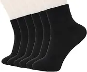 [DLGDWG] Womens Thin Cotton Socks Soft Breathable Moisture Wicking Ankle Crew Casual Socks 6 Pairs