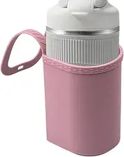 Drink Holder for Stroller - Silicone Cup Organizer, Non Slip Bottle Mount, Beverage Clip | Space Saving Design Feature, Large Capacity System Use Wheelchair, Walk, Travel, Picnic, Mobility