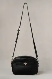Bee Leather Camera Bag - Black