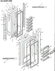 7010608 / 7042272 - OEM SubZero Freezer Door Gasket