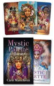MYSTIC PALETTE TAROT CARDS KIT Boxed Deck Card & Book Set pagan witch wicca