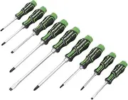 Sealey Hammer-Thru Screwdriver Set Hi-Vis Green, 9pc AK4941HV