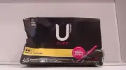 U by Kotex Damaged box Click Compact Tampons Regular Unscented - 45.0 ea
