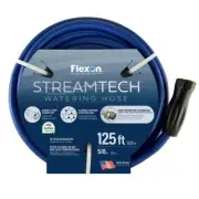 Flexon Streamtech Garden Water Hose (5/8" x 125-ft) Heavy-Duty w/ Grip Handle