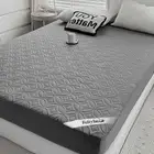 Cal King Size 72"x84" Waterproof Mattress Protector, Soft Bed Grey Mattress C...