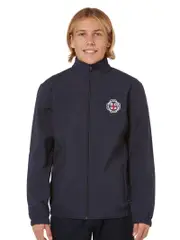 Unisex - Navy Soft Shell Jacket With Embroidery