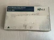 WALI Dual Monitor Fully Adjustable Desk Mount Stand Fits 2 Screens up to 27''