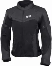 GMS Tara Mesh Ladies Motorcycle Textile Jacket, black, Size L for Women