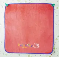 在飛比找樂天市場購物網優惠-【震撼精品百貨】Hello Kitty 凱蒂貓 方巾-紅底藍