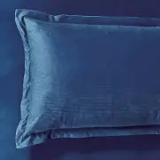 NNEDSZ Set of 2 Super Soft Corduroy Velvet Standard Pillowcase - Navy Blue