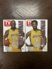 2000 June KOBE BRYANT SHAQ O’NEAL TV Guide Magazines LA LAKERS 2 Of 4 Covers