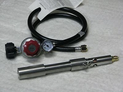 Goede stainless steel propane foundry/forge burner,with 0-30 regulator and gauge