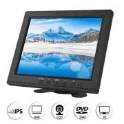 8" AUDIO LCD Color Display Monitor HDMI VGA BNC AV For PC CCTV DVR Backup Camera