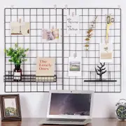 Wall Grid Panel Photo Hanging Display Storage