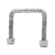 Sunrise U-Bolts with Nyloc Nut 1/2" Galvanised - 75mm Square, 75mm - UB75S75G