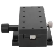 Linear Slide Manual X-Axis Dovetail Trough Rack Pinion Stage Fine‑Tune Platform