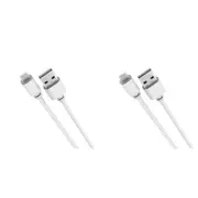 2x Laser MFI 8-Pin Charging Cable Connector 0.5m For Apple iPhone 14 Pro Max WHT