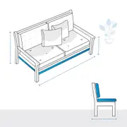 Two-Seater Patio Couch Custom Covers